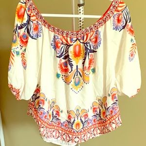 Darling Jealous Tomatoes peasant top